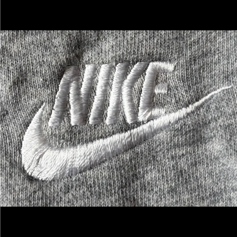 Nike Women’s Heather Gray Joggers with Drawstring Waist and Embroidered Logo